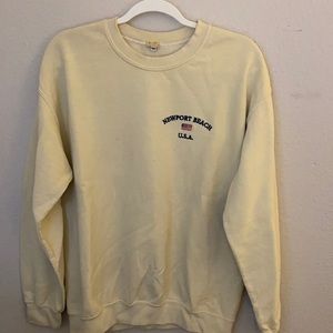 yellow crewneck